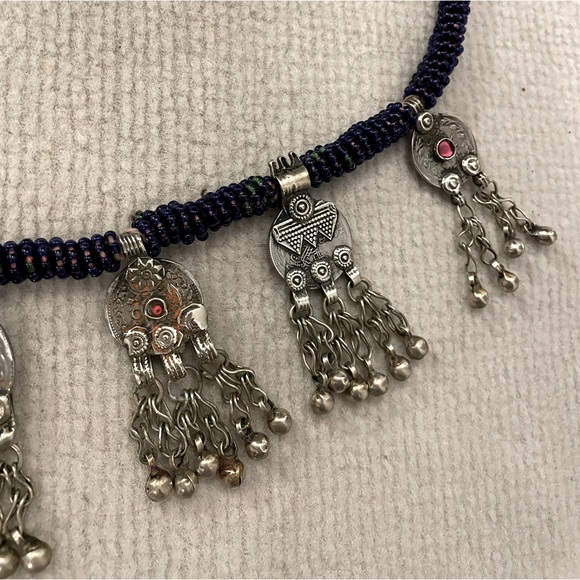 Kuchi Coin Necklace Belt Tribal silver bell jingle belly dancer main image 10
